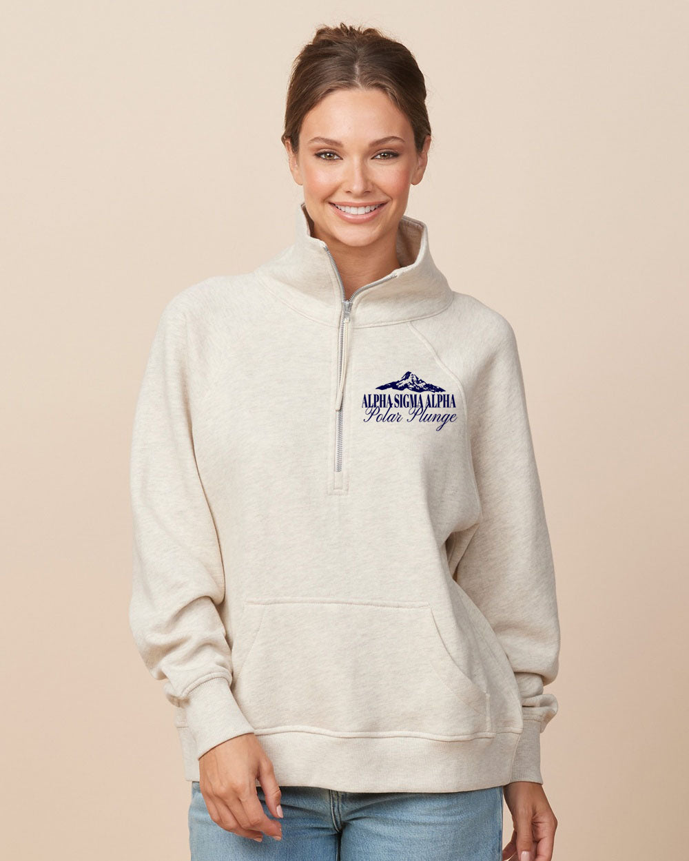 Alpha Sigma Alpha Polar Plunge - Baby Tee, Tshirts, Qtr Zip, Hoodies And Crewnecks