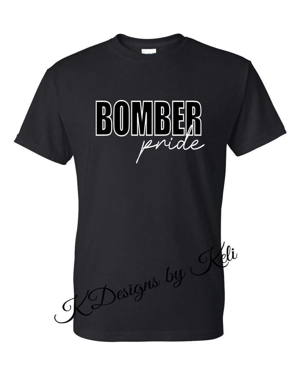Williamsport Bombers - 2025 - Design#4 - Black - T-Shirt, Long Sleeve T-shirt, Crew Neck, or Hooded Sweatshirt