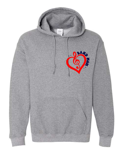 Seeger Band Mom - Just here for the halftime show- Grey - T-Shirt, Long Sleeve T-shirt, Crew Neck or Hooded Sweatshirt