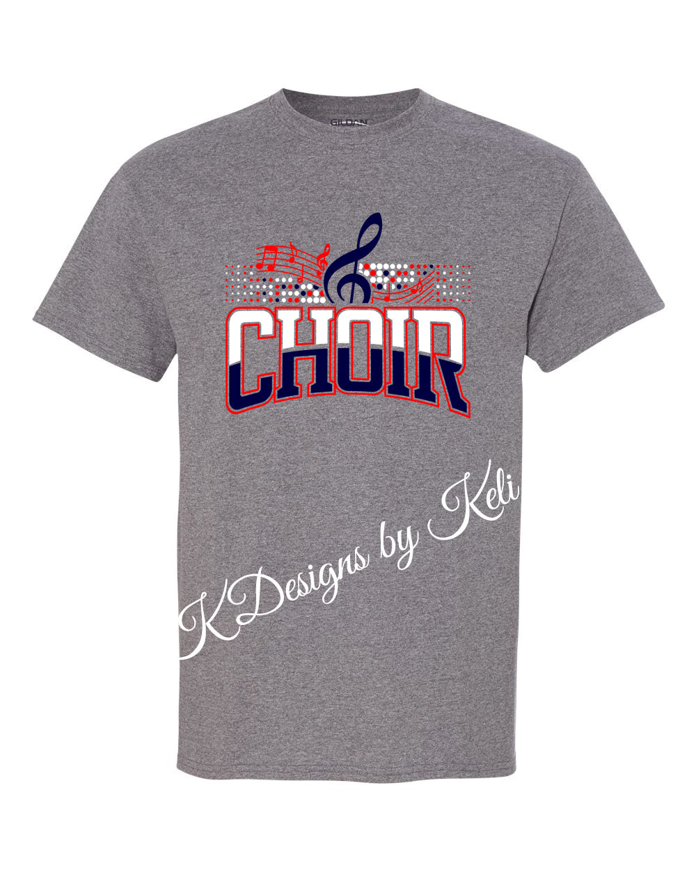 Seeger Music Boosters - Patriot Choir 2025 - Design#2 - Graphite Grey - T-Shirt, Long Sleeve T-shirt, Crew Neck, or Hooded Sweatshirt (Copy)