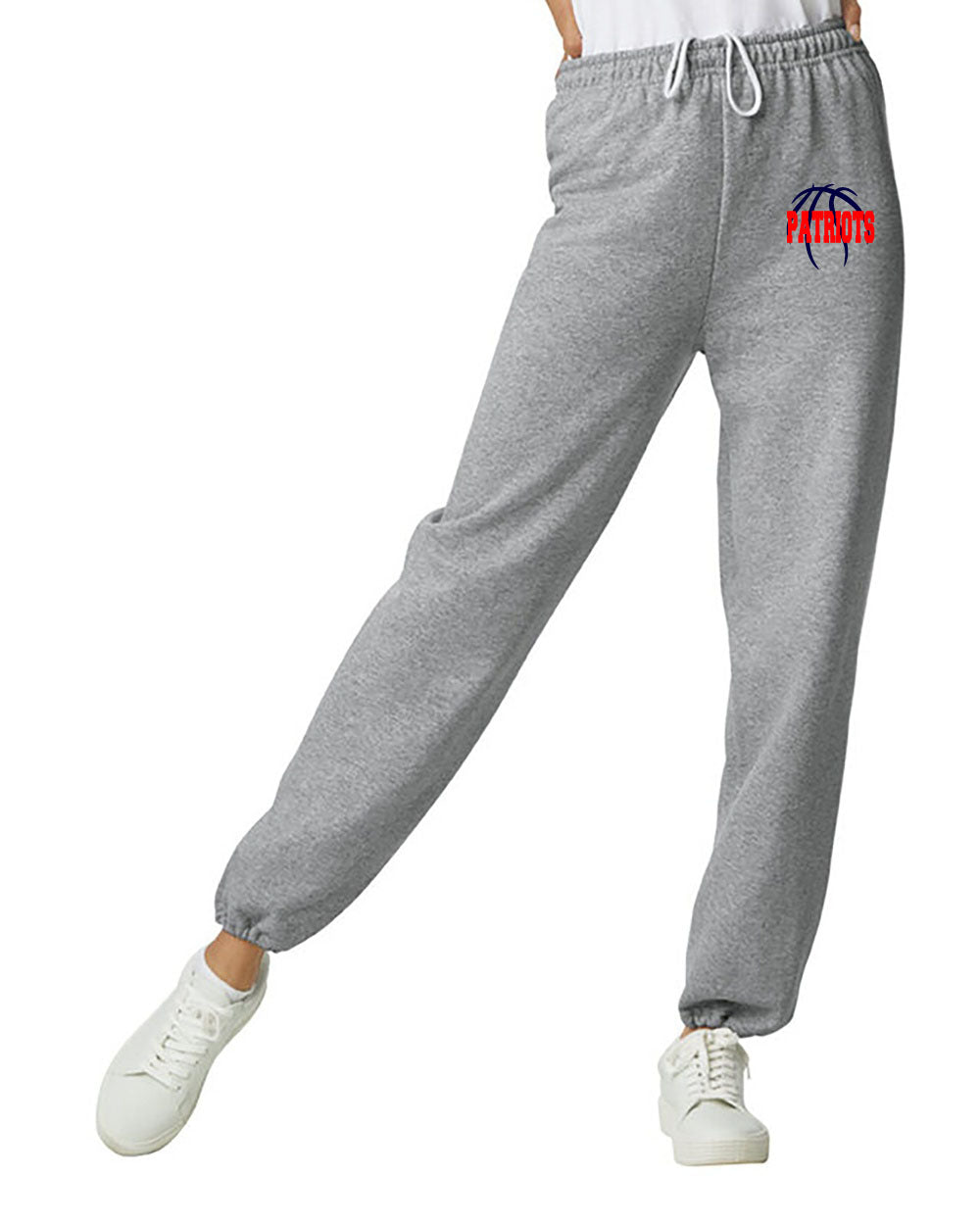 Patriots Basketball - Sweatpants - Elastic Bottoms - Gildan Brand