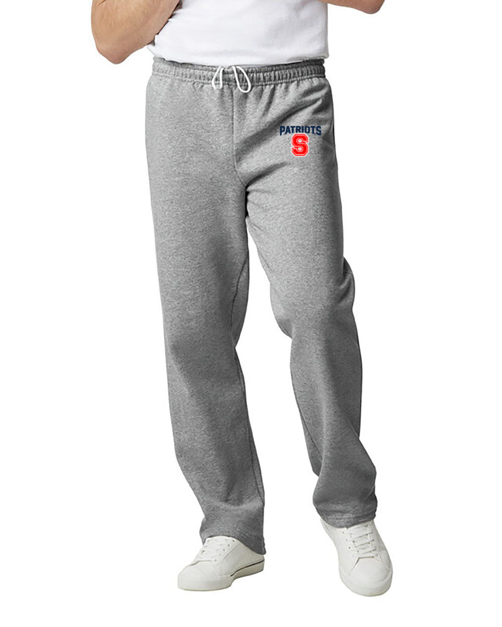 Patriots S - Sweatpants - Open Bottoms - Gildan Brand
