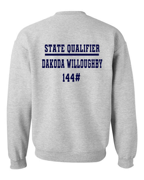 Fountain Central Mustangs Wrestling - State Qualifier - Sport Grey - T-Shirt, Long Sleeve T-shirt, Crew Neck or Hooded Sweatshirt