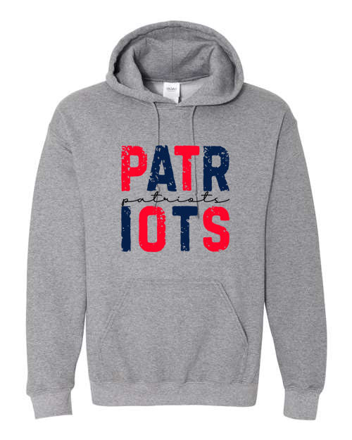 PATRIOTS - Tshirt, Long Sleeve Tshirt, Crew Neck or Hooded Sweatshirt