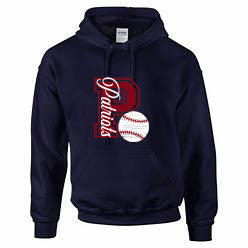 Patriots P Baseball Navy - Tshirt, Longsleeve Tshirt, Crewneck, or Hoodie