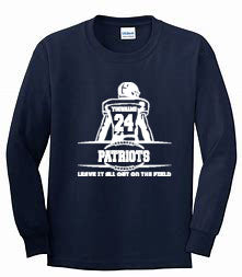Seeger Patriot Football 2024 - CUSTOMIZED - Leave it on the Field - T-Shirt, Long Sleeve T-shirt, Crew Neck or Hooded Sweatshirt (Copy)
