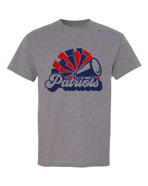Patriots Cheer - Grey - T-Shirt, Long Sleeve T-shirt, Crew Neck or Hooded Sweatshirt