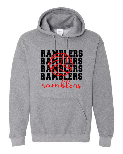 Attica Ramblers - Volleyball - Grey- T-Shirt, Long Sleeve T-shirt, Crew Neck or Hooded Sweatshirt
