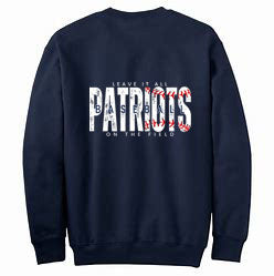 Patriots Baseball - Navy - Tshirt, Longsleeve T, Crewneck, or Hooded Sweatshirt