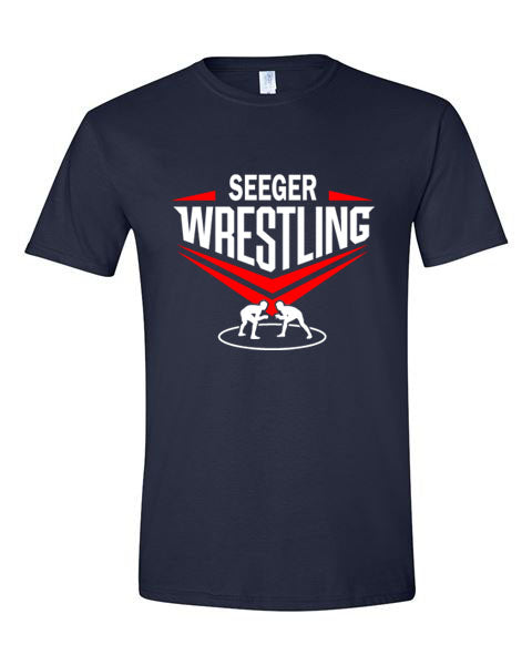 Seeger Wrestling - T-Shirt, Long Sleeve T-shirt, Crew Neck or Hooded Sweatshirt