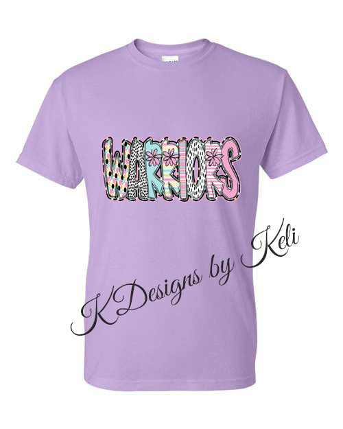 Warriors - 2026 - Design#1 - Orchid - T-Shirt, Crew Neck, or Hooded Sweatshirt
