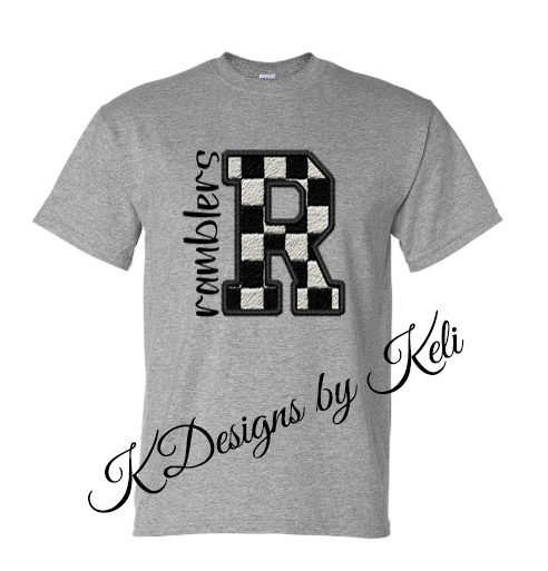 Ramblers Checkered R - Sport Grey - Tshirt, Longsleeve T, Crewneck, or Hooded Sweatshirt