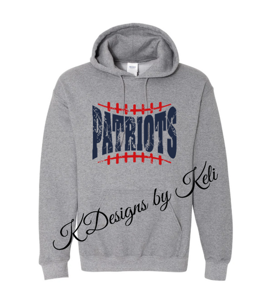 Patriots Football 25 -2 - Sport Grey - Hooded Sweatshirt