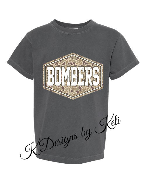 Williamsport Bombers -#4 - 2026 - Pepper - Comfort Color Brand - T-Shirt, long Sleeve T, or Crew Neck