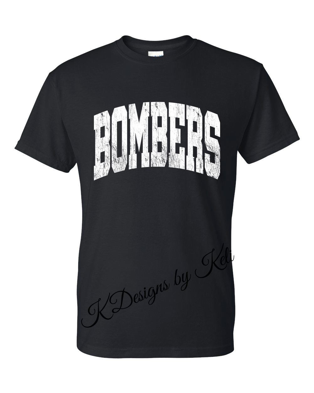 Williamsport Bombers - 2025 - Design#1 - Black - T-Shirt, Long Sleeve T-shirt, Crew Neck, or Hooded Sweatshirt