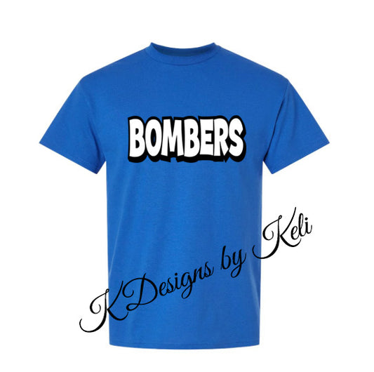 Williamsport Bombers - 2025 - Design#2 - T-Shirt, Long Sleeve T-shirt, Crew Neck, or Hooded Sweatshirt