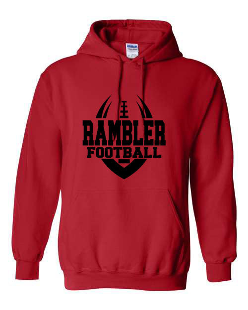 Rambler Football - Red - T-Shirt, Long Sleeve T-shirt, Crew Neck or Hooded Sweatshirt