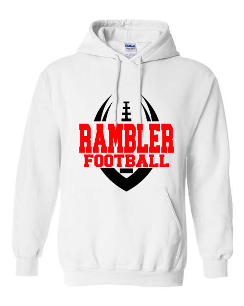 Rambler Football - White - T-Shirt, Long Sleeve T-shirt, Crew Neck or Hooded Sweatshirt