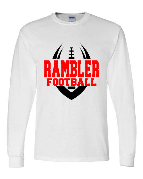 Rambler Football - White - T-Shirt, Long Sleeve T-shirt, Crew Neck or Hooded Sweatshirt