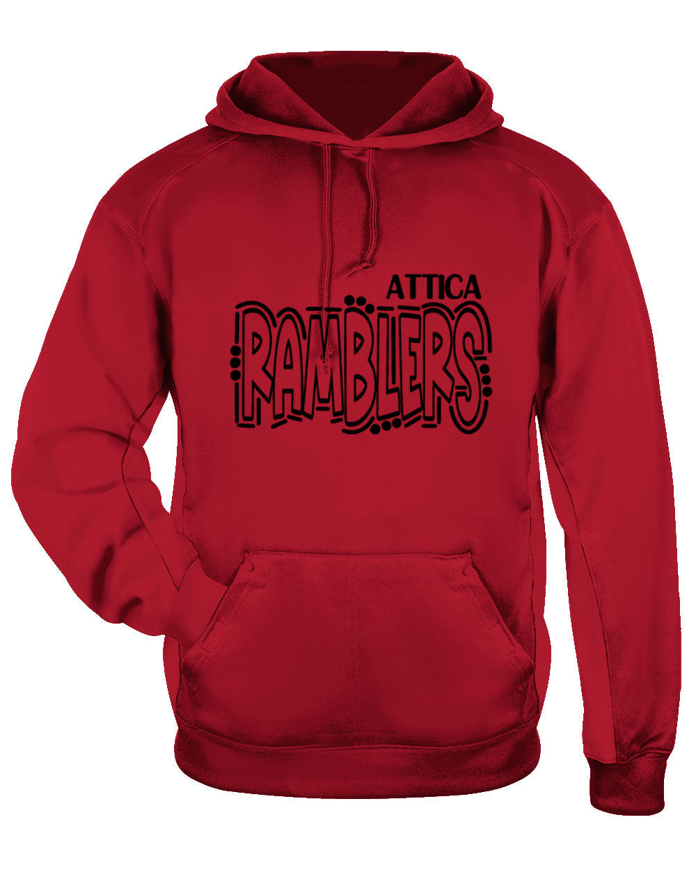 Attica Ramblers - Red - T-Shirt, Long Sleeve T-shirt, Crew Neck or Hooded Sweatshirt