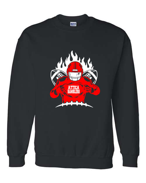 Attica Rambler Football 24 - Crewneck Sweatshirt - Black