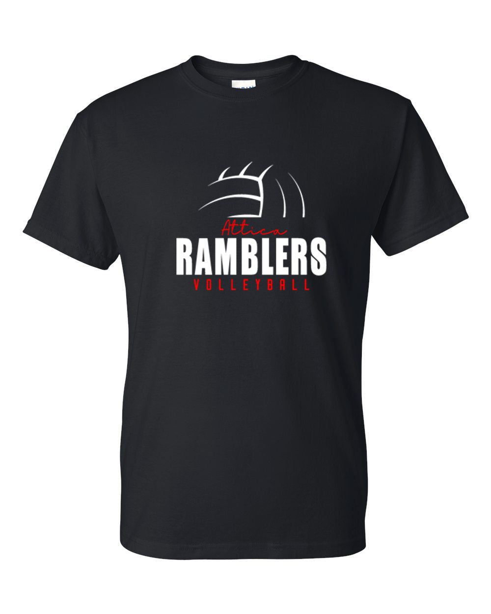 Attica Ramblers - Volleyball - Black -  T-Shirt, Long Sleeve T-shirt, Crew Neck or Hooded Sweatshirt