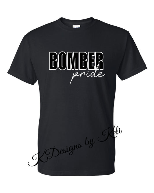 Williamsport Bombers - 2025 - Design#4 - Black - T-Shirt, Long Sleeve T-shirt, Crew Neck, or Hooded Sweatshirt