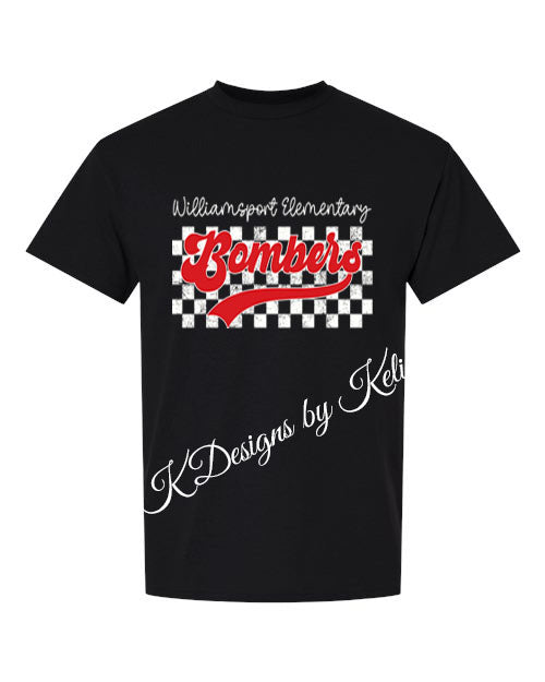 Williamsport Bombers -#2 - 2026 - Black - T-Shirt, Crew Neck, or Hooded Sweatshirt