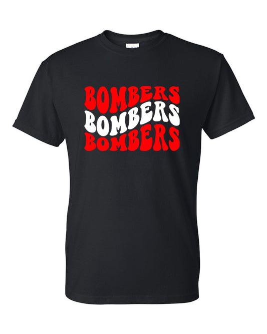 Williamsport Bombers - Bomber Wave - 2024 Design #1 - T-Shirt, Long Sleeve T-shirt, Crew Neck, Hooded Sweatshirt or 3/4 Sleeve Baseball Tee