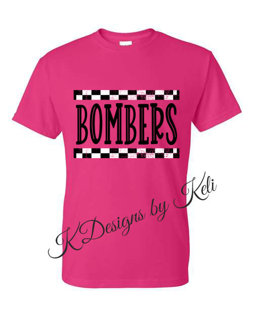 Williamsport Bombers - 2026 - Design#3 - Heliconia - T-Shirt, Crew Neck, or Hooded Sweatshirt