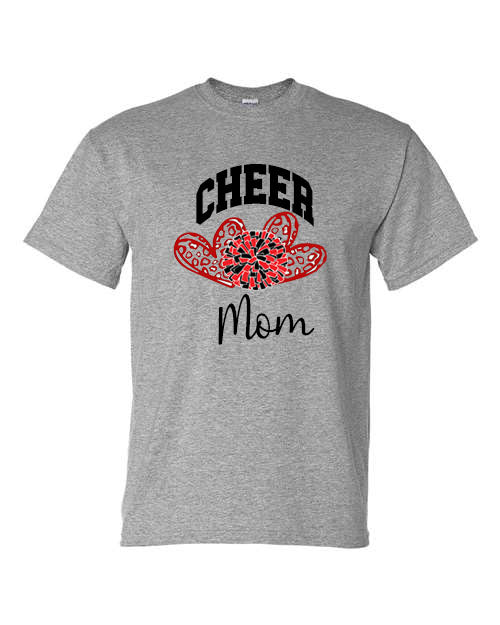 Patriots Cheer Mom - Pom Poms - Graphite Gray - T-Shirt, Long Sleeve T-shirt, Crew Neck or Hooded Sweatshirt