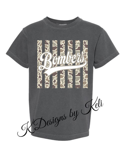 Williamsport Bombers -#5 - 2026 - Pepper - Comfort Color Brand - T-Shirt, long Sleeve T, or Crew Neck