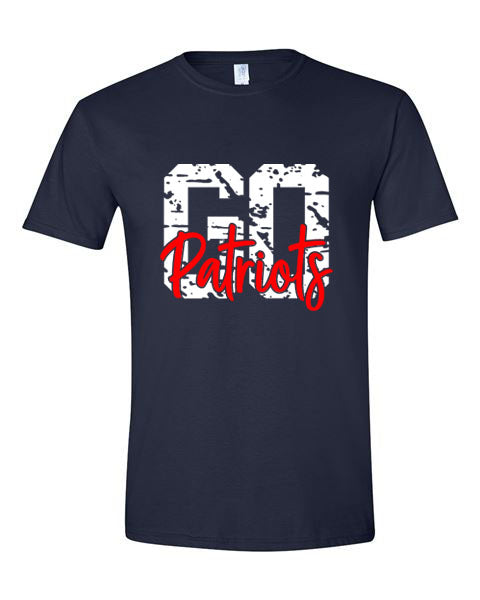 Go Patriots - Navy - T-Shirt, Long Sleeve T-shirt, Crew Neck or Hooded Sweatshirt