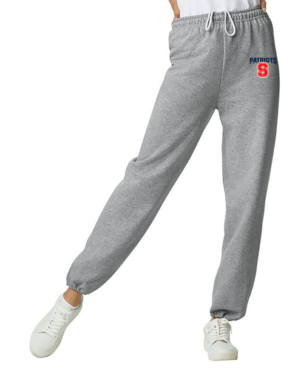 Patriots S -  Sweatpants - Elastic Bottoms - Gildan Brand