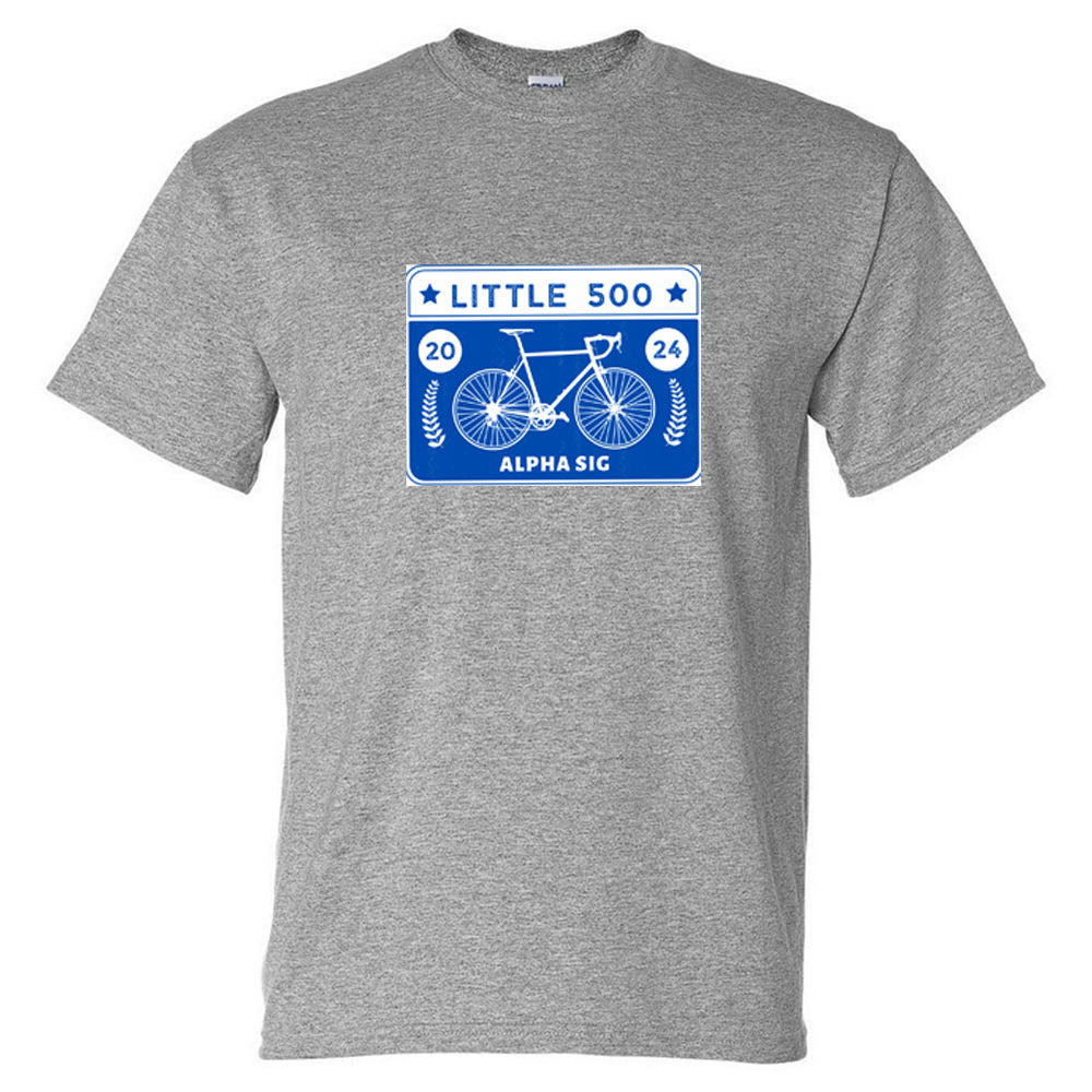 Alpha Sigma Alpha Little 500 Tshirt - Gray