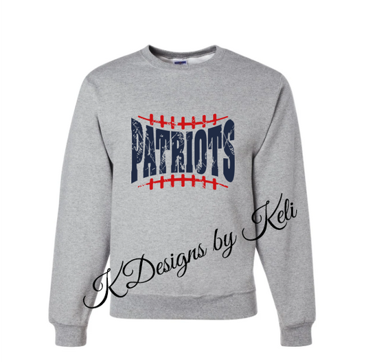 Patriots Football 25 - 2- Sport Grey - Crewneck Sweatshirt