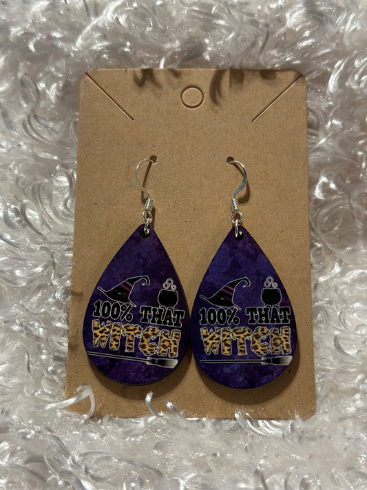 Earrings - Fall - Halloween - 100% That Witch