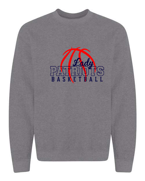 Seeger Lady Patriots Basketball - Graphite Gray - Crewneck Sweatshirt