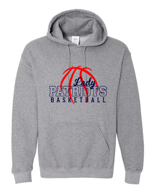 Seeger Lady Patriots Basketball - Graphite Gray - Hooded Sweatshirt