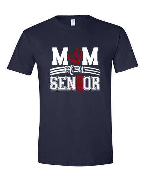 Mom of a Senior - Music - Navy - T-Shirt, Long Sleeve T-shirt, Crew Neck or Hooded Sweatshirt