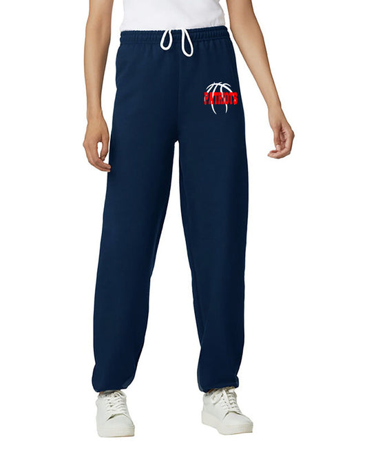 Patriots Basketball -  Sweatpants - Elastic Bottoms - Gildan Brand