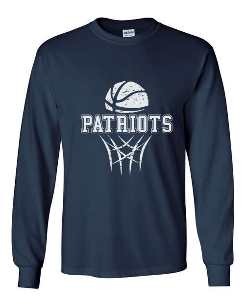 Seeger Basketball - Navy - Long sleeve T-shirt