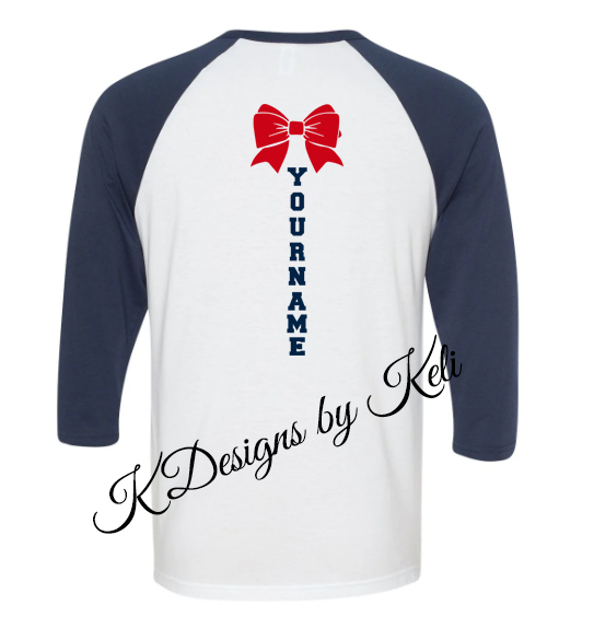 Patriots Cheer - Personalized - T- shirt, Long sleeve T, Crewneck, or Hooded Sweatshirt, Baseball T