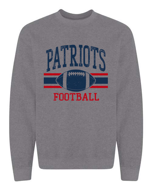 Seeger Patriot Football 24 - Crewneck Sweatshirt - Red/ Navy