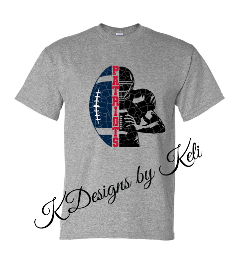 Patriots Football 25 - 3 - Sport Grey - T-shirt