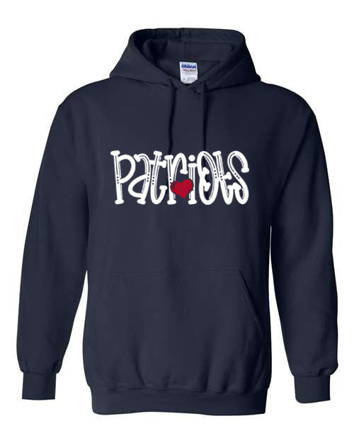 Patriots- Navy - Tshirt, Longsleeve T, Crewneck, or Hooded Sweatshirt
