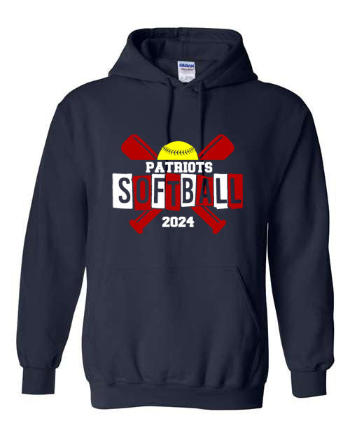 Seeger Patriots Softball - Navy  - Tshirt, Long Sleeve Tshirt, Crew Neck or Hooded Sweatshirt