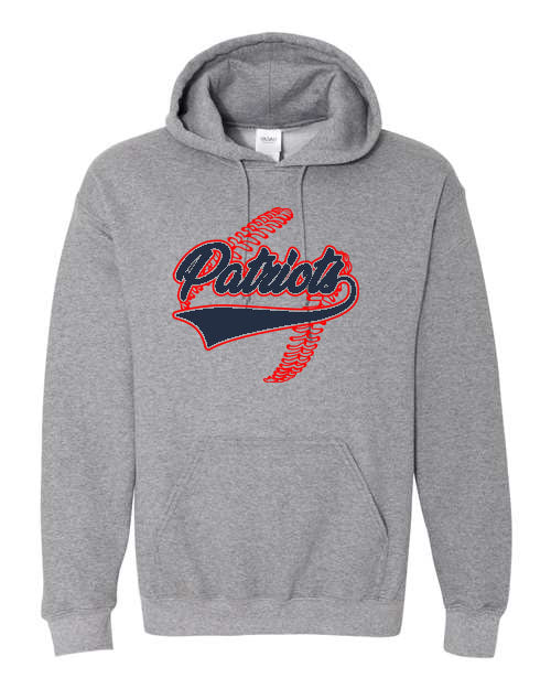 Patriots Baseball or Softball  - Tshirt, Long Sleeve Tshirt, Crew Neck or Hooded Sweatshirt