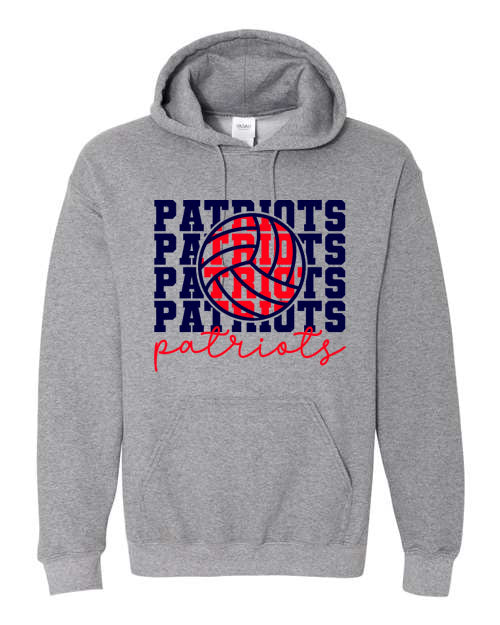 Seeger Patriot Volleyball - Grey - T-Shirt, Long Sleeve T-shirt, Crew Neck or Hooded Sweatshirt