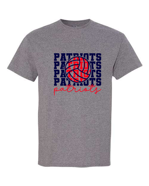 Seeger Patriot Volleyball - Grey - T-Shirt, Long Sleeve T-shirt, Crew Neck or Hooded Sweatshirt